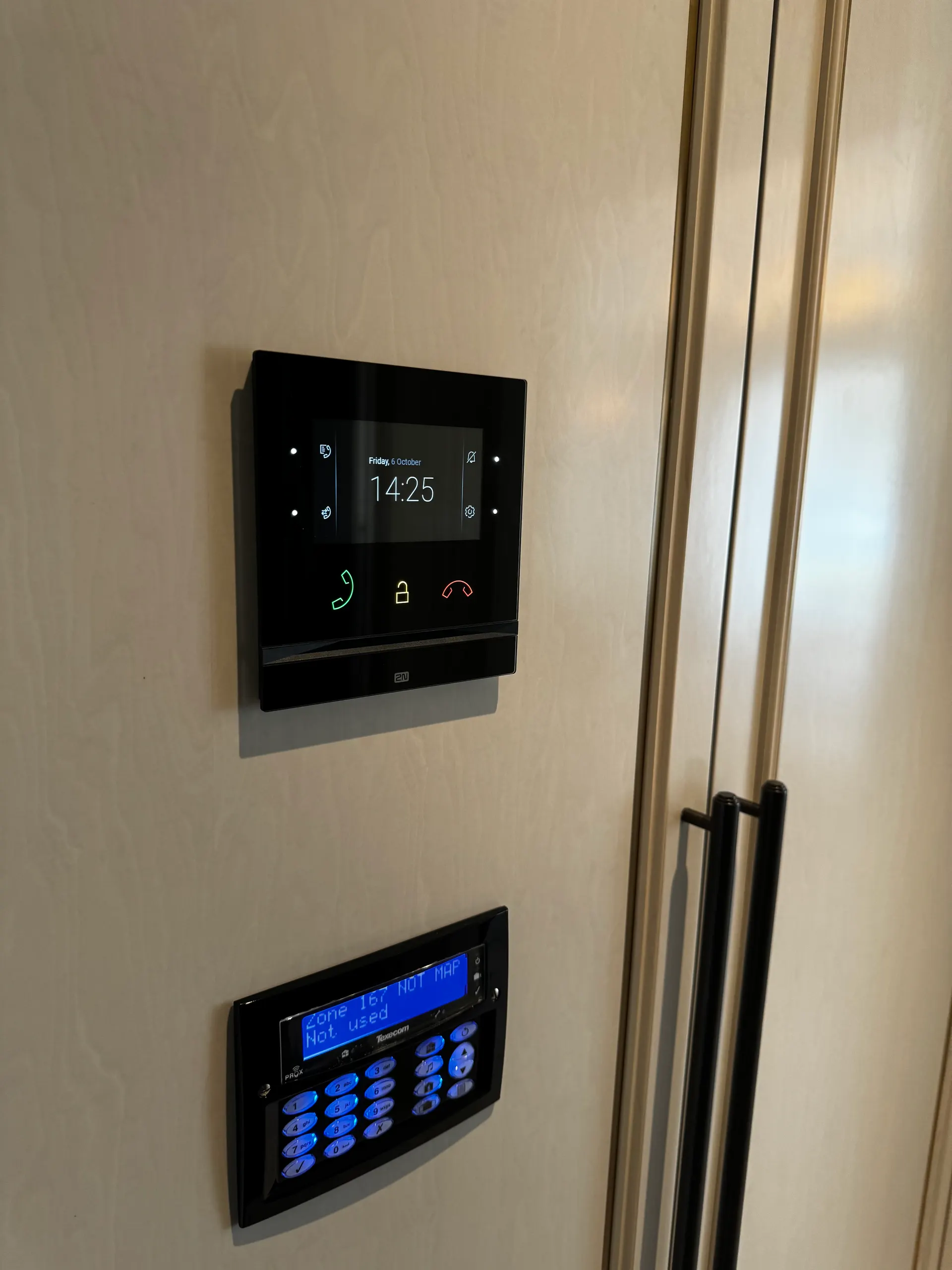 Integrated building security and monitoring installation by Concepto Solutions.